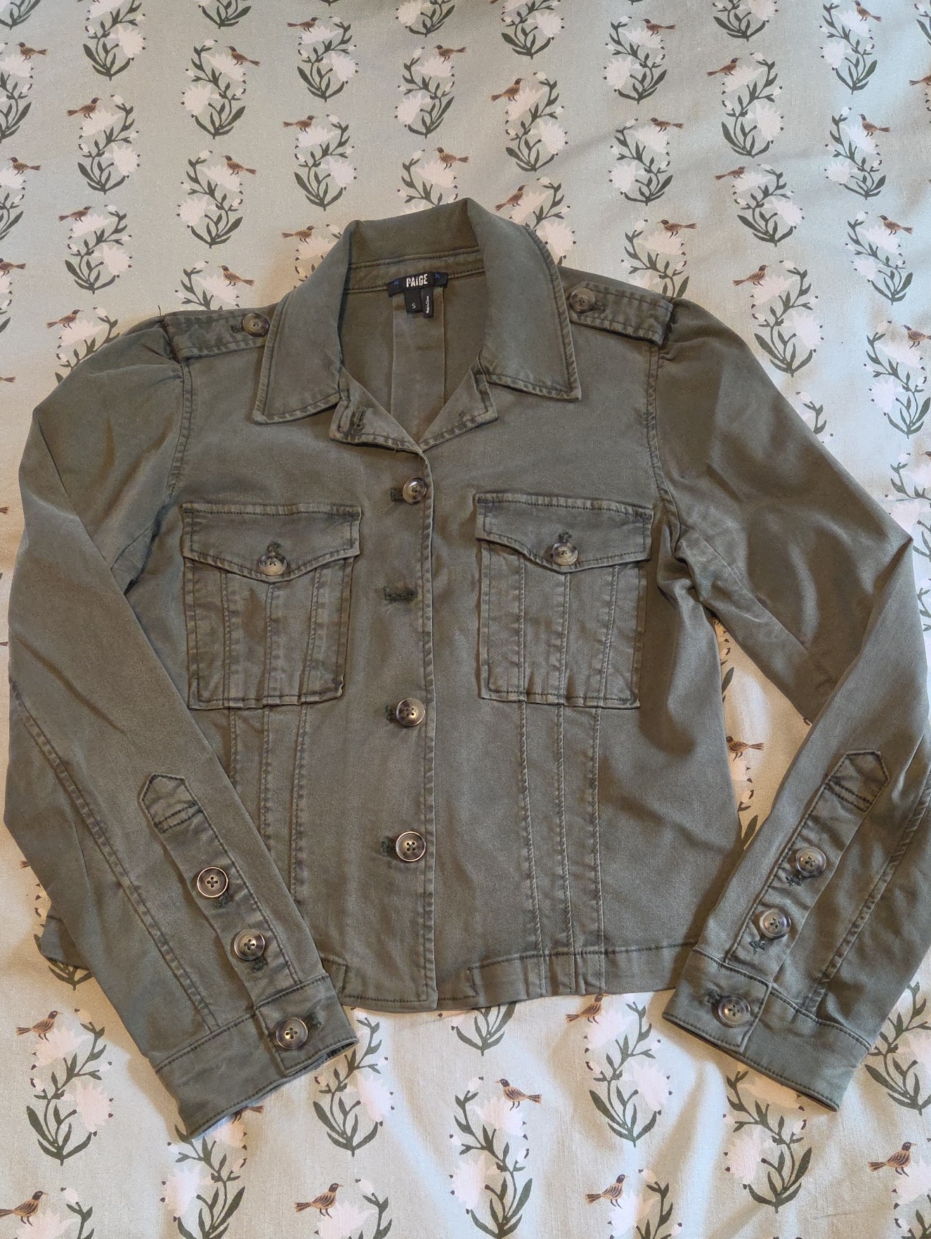Paige Pacey Jacket In Vintage Ivy Green